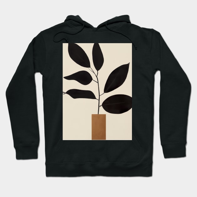 Minimalistic Plant in Pot Hoodie by maxcode